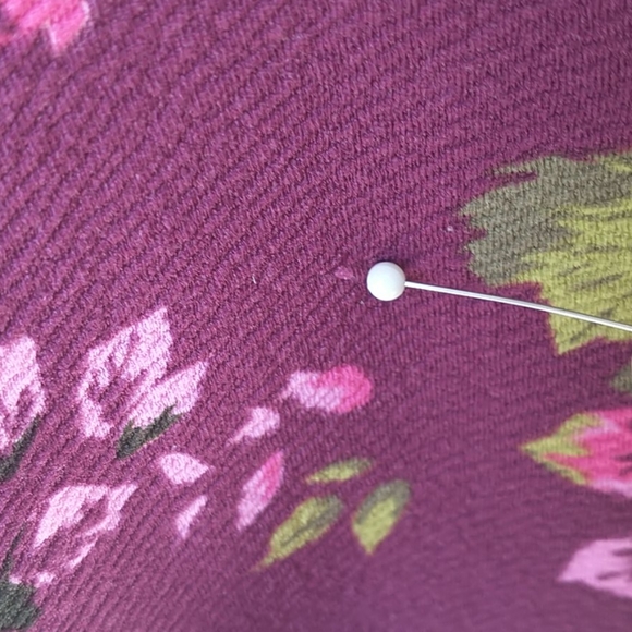 Route 67 Girl's Dress Plum Floral Aline - Picture 6 of 11